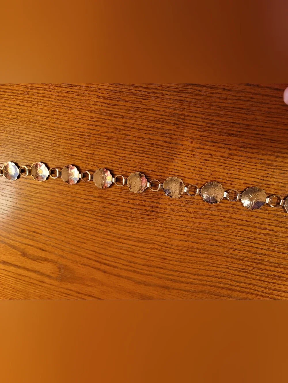 Silver Floral Concho Waist Belt